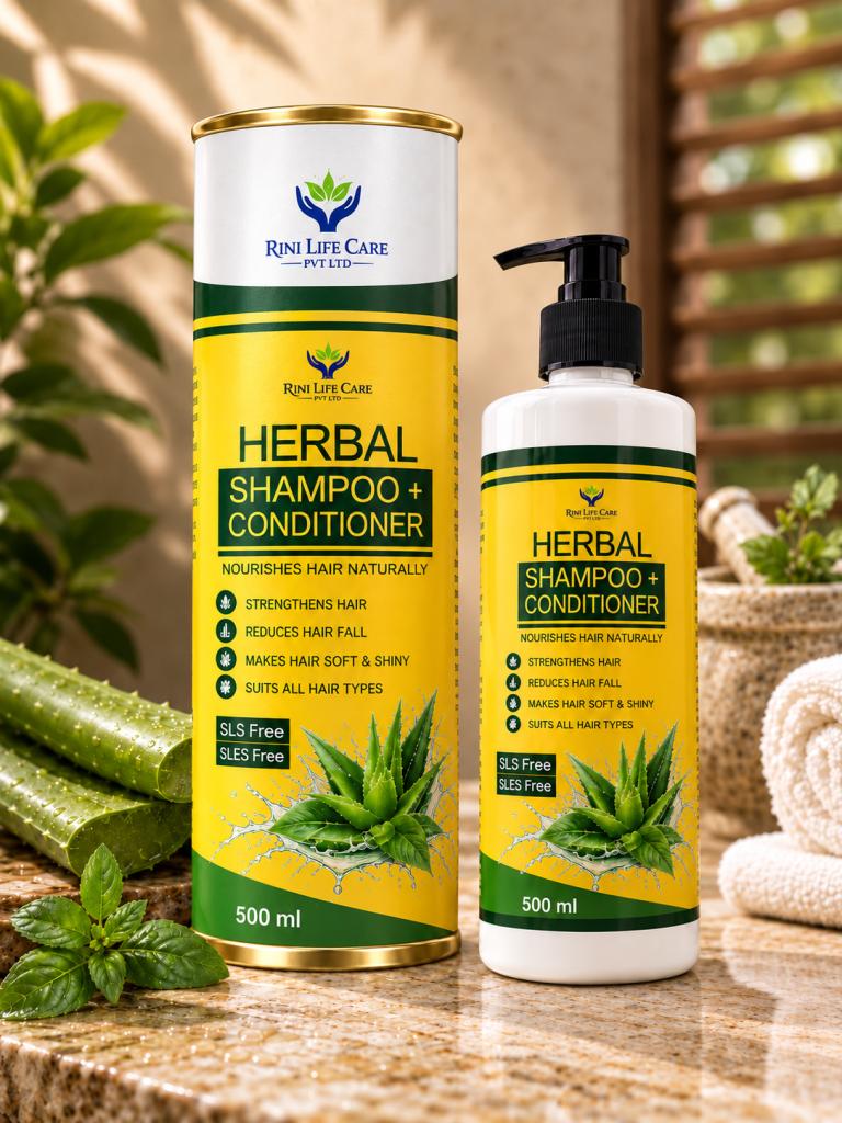 RILICA SLS/SLES FREE  SHAMPOO + CONDITIONER ANTI HAIR FALL / ANTI DANDRUFF 500 ML