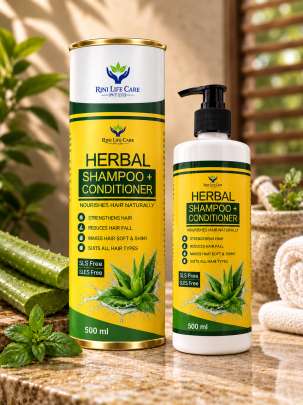 RILICA SLS/SLES FREE  SHAMPOO + CONDITIONER ANTI HAIR FALL / ANTI DANDRUFF 500 ML