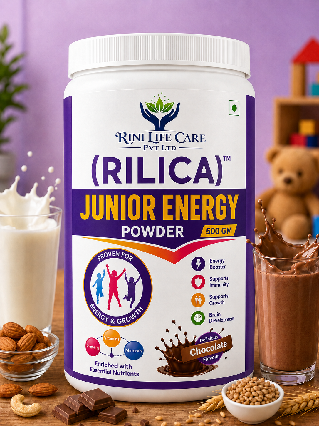 RILICA JUNIOR ENERGY POWDER 500 GM