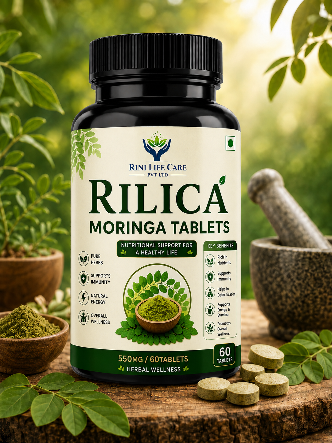 RILICA MORINGA TABLET 550 MG / 60 TABLETS