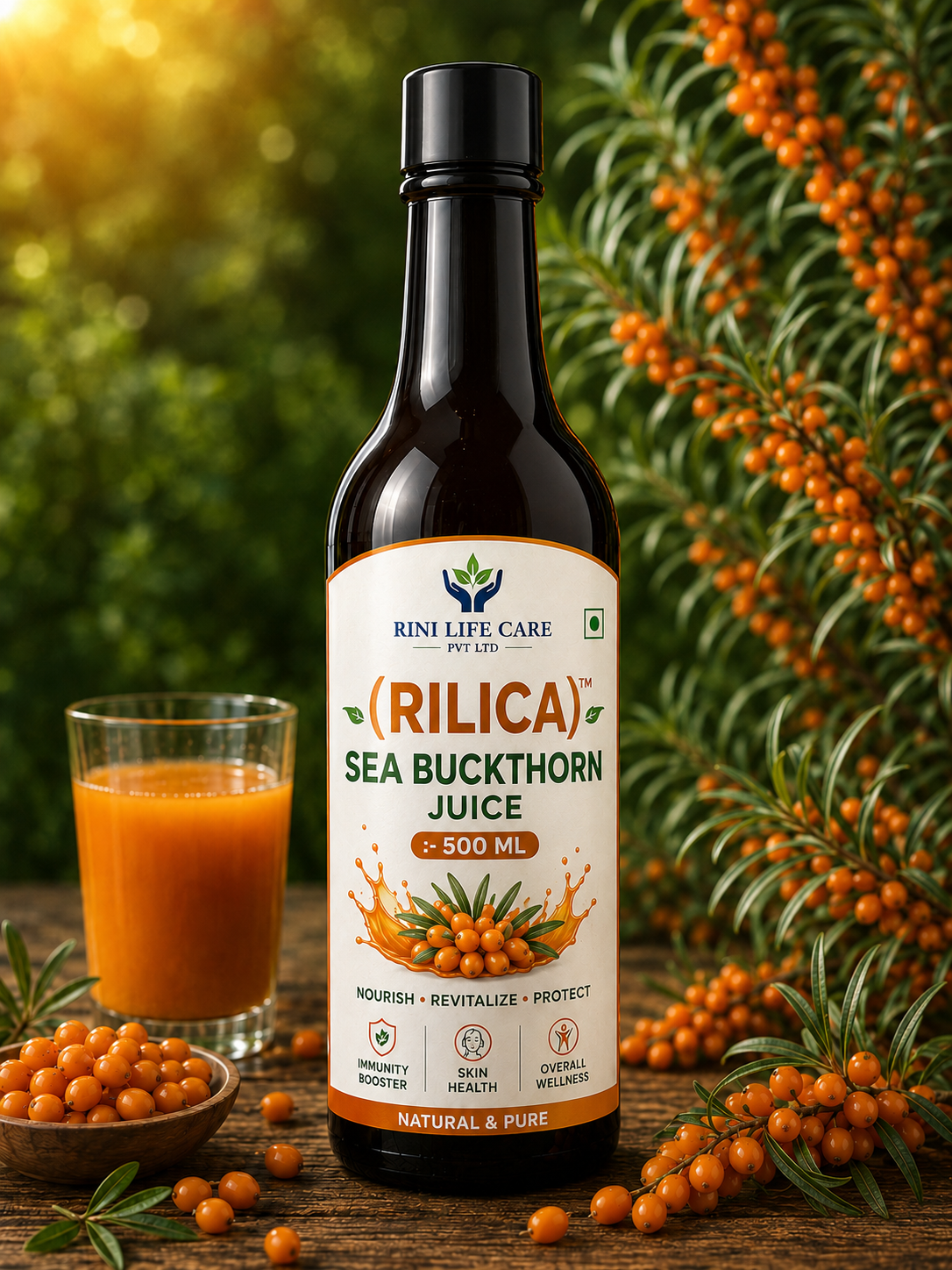 RILICA SEA BUCKTHORN JUICE   :- 500 ML