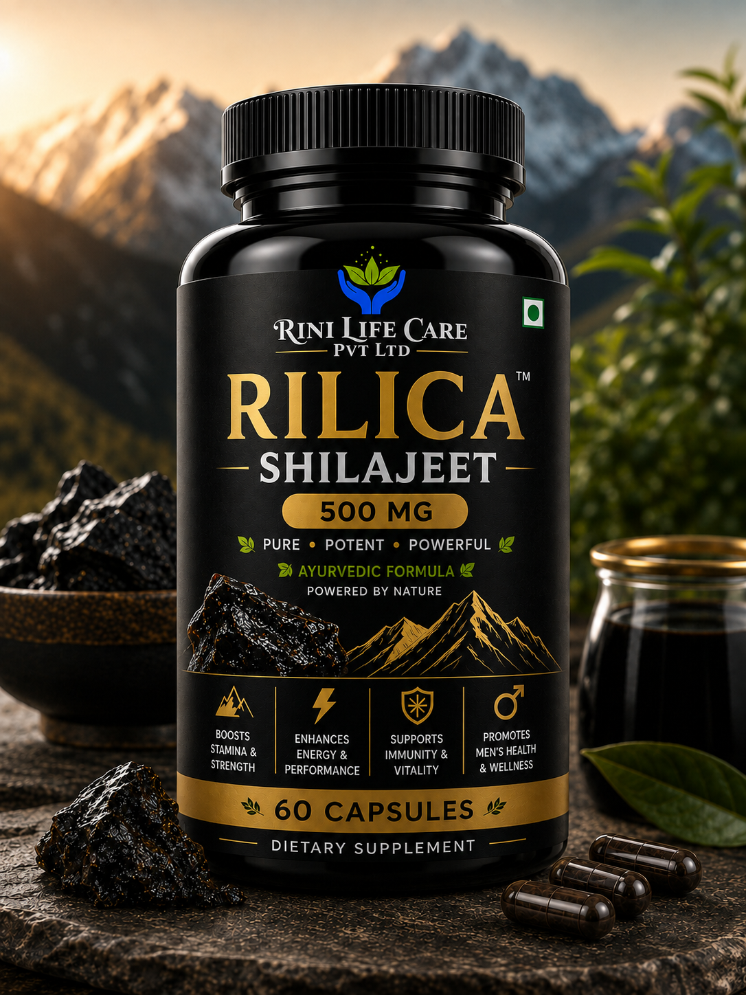 RILICA SHILAJIT 500 MG / 60 CAPSULE