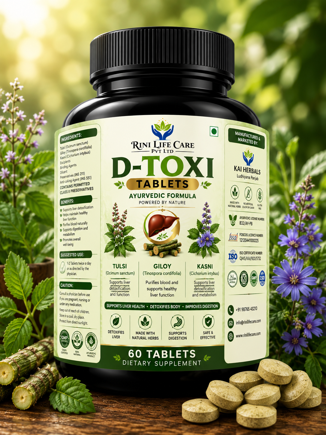 RILICA D - TOX TABLET 750 MG / 60 TABLETS