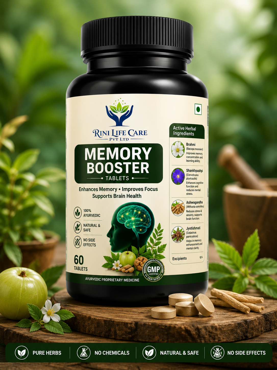 RILICA M-MEMORY BOOSTER TABLETS 750 MG / 60 TABLETS